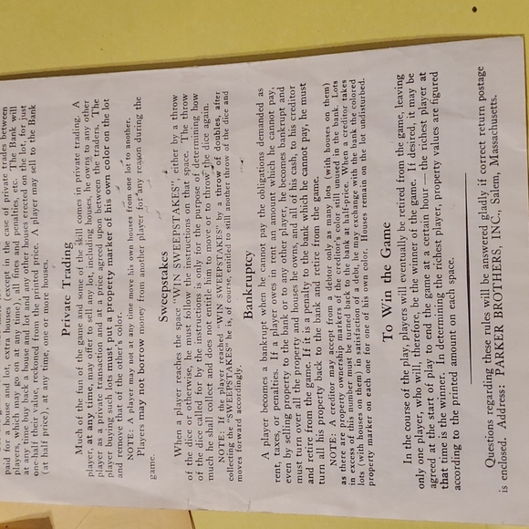 1960 finance board game Parker bros vintage - Picture 4 of 6